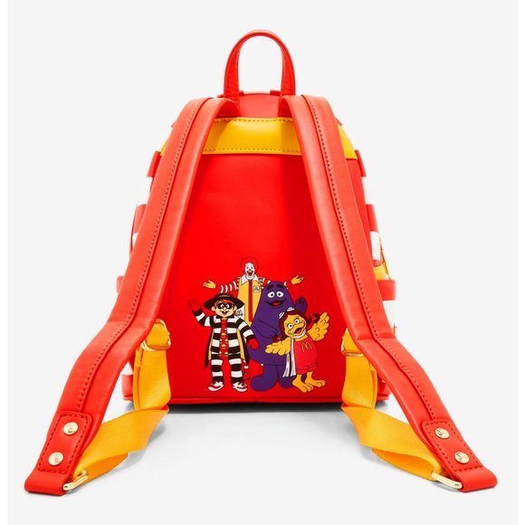 McDonald’s Ronald McDonald Outfit Mini Backpack by Loungefly & Fry Keychain New main image 8